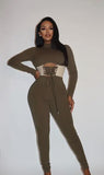 Have It All Jumpsuit- Olive