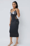Maybe For You Midi Dress -Black