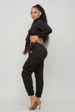 Tied To You Pant Set  Pants Set - Black