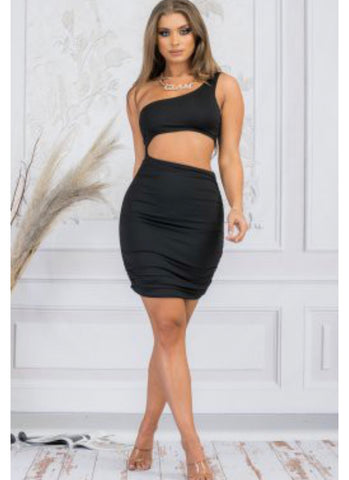 Only With You Mini Dress - Black