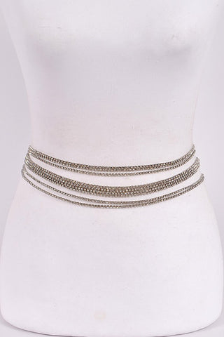 Fit You In Chain Belt - Silver