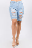Show It Off Distressed Shorts