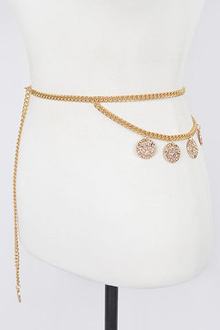 Link Up With Me Chain Belt - Gold