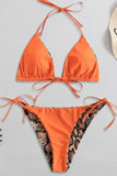 Summer Escapes 2 Piece Bikini - Orange/Combo