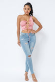 Like No Other Crop Top - Pink