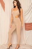 Heard About Me Jumpsuit - Taupe