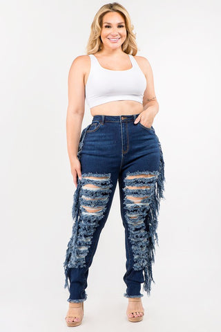 Plus Size Ripped Jeans