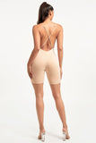 Can't Leave Me Romper -Taupe