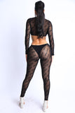 Why Not Mesh O Ring Jumpsuit - Black