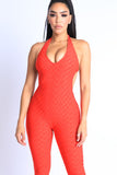Look Back At It Jumpsuit - Red