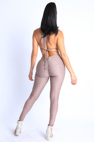 Look Back At It Jumpsuit - Nude
