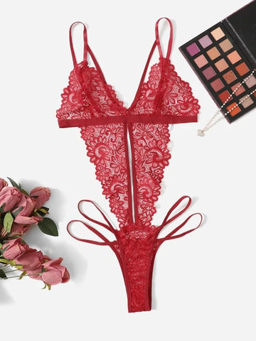 Tonight I'm Yours Lace  Lingerie- Red