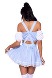 Sexy Dorothy  4 Piece Costume - Blue/Combo