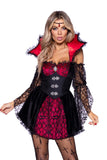 Queen Of The Night Vampire 2 Piece Costume - Black/Red