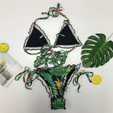 Palm Beach Bikini  Set - Green/Combo