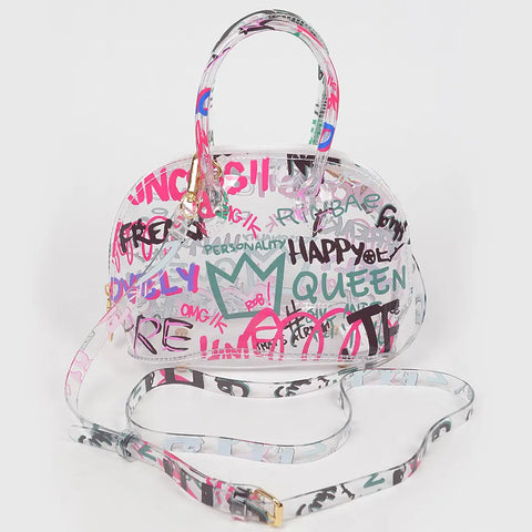 So Much Personality Crossbody Bag - Clear