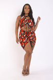 Too Hot For You Mesh Mini Dress Red/Combo