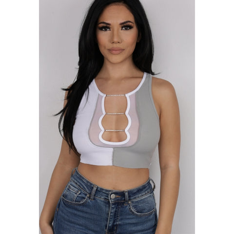 You Want It I Got It Crop Top - White