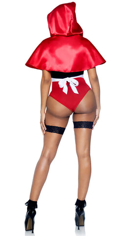 Naughty Miss Red Riding Hood - Black/Red