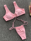 Time For A Break One Piece Swimsuit - Pink