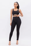 Out Of Your Way Leggings Set - Black