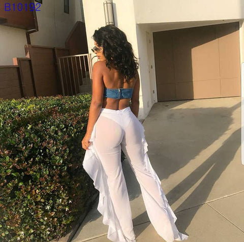 Catch Me In Miami Cover Up Pants - White
