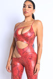 Need Attention Jumpsuit -Red