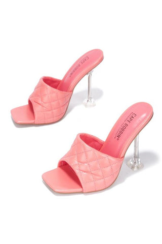 Pink Heeled Sandals